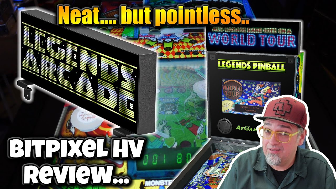 A NEW LED Arcade Marque! AtGames Bitpixel HV Review... Not What I Hoped For...