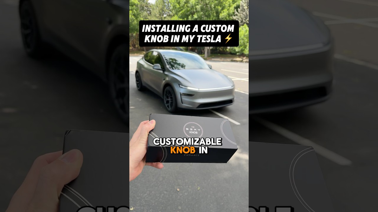 Installing a Customizable Knob in My Tesla 😳👀