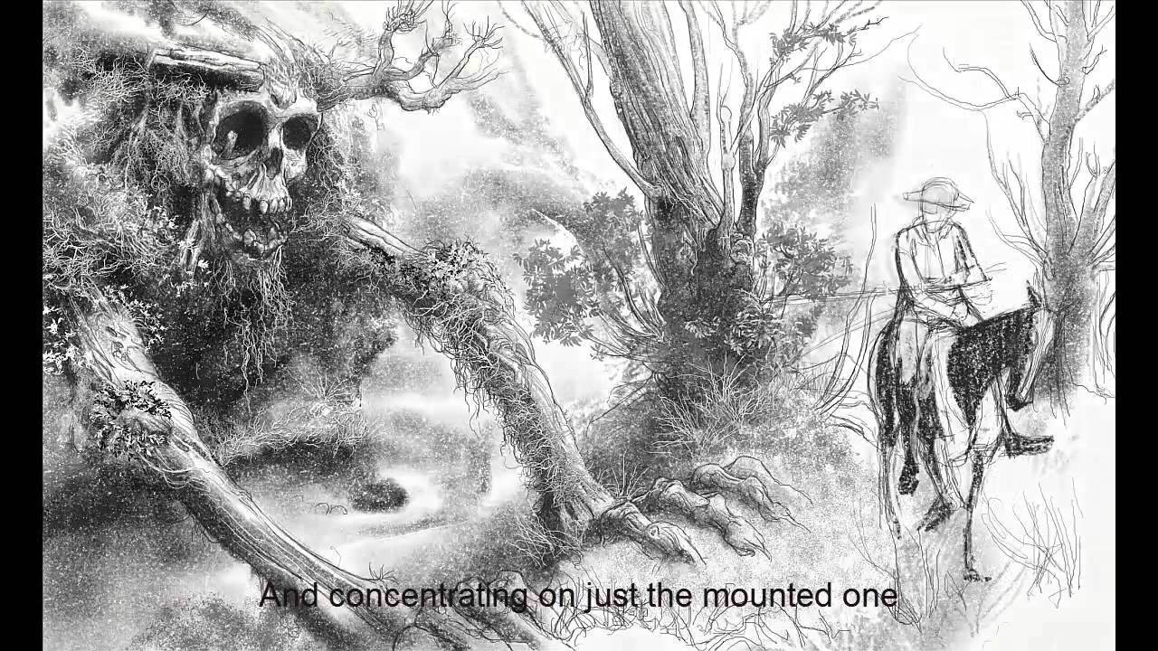 Paint an anthropomorphic landscape