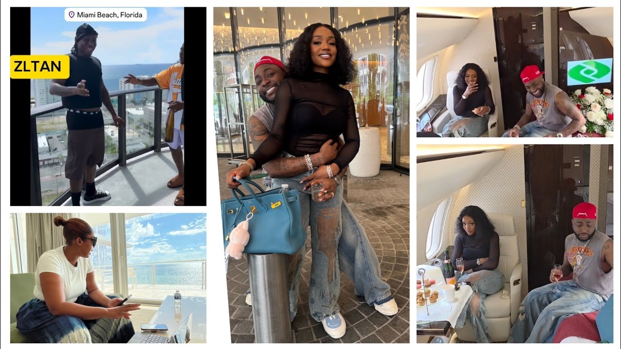 Chioma and Davido, Zltan,ISreal,family & friends arrive Miami for #chivido wedding.