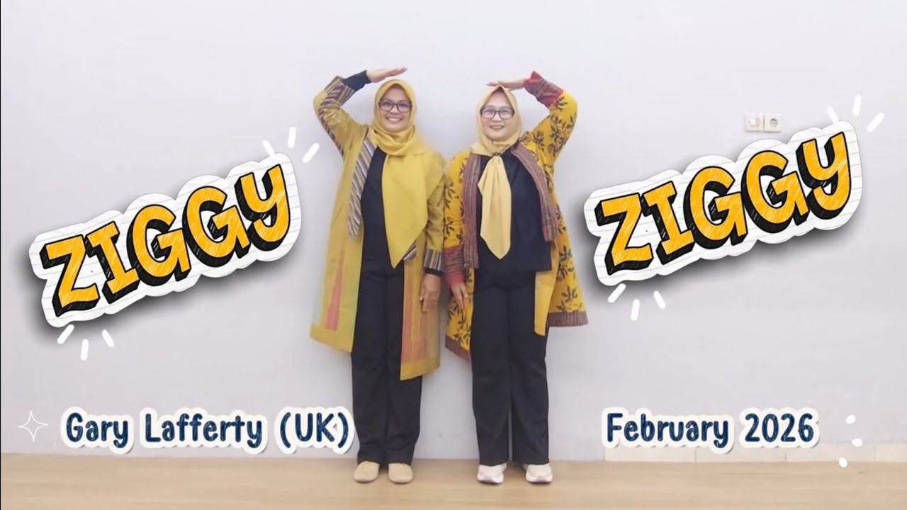 ZIGGY Line Dance ll Gary Lafferty (UK) - February 2026 ll Demo by Wulan & Dian (INA) 