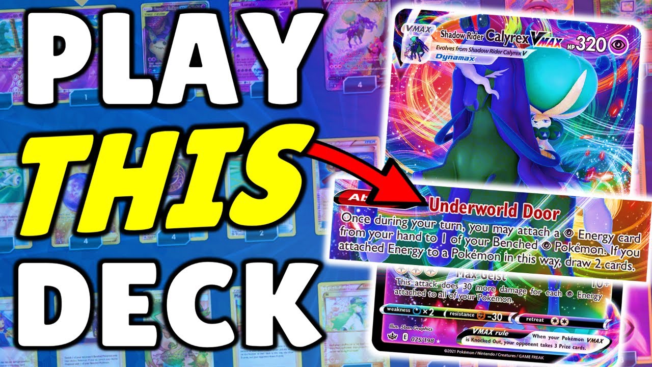 Shadow Rider Calyrex is THE BEST DECK in Expanded on PTCGO - Fusion Strike Deck Profile