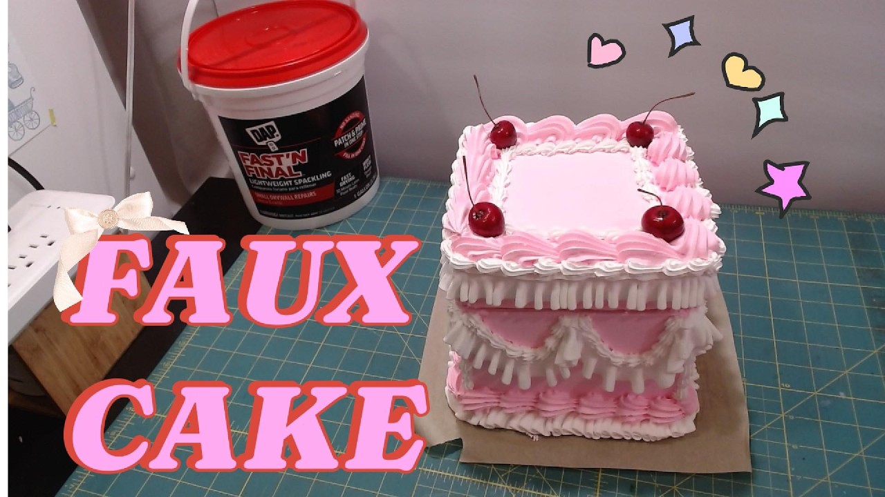 BUILDING A FAKE CAKE-
