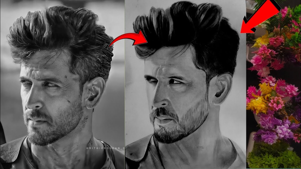 Hrithik Roshan Realistic Drawing Complete 🔥 | Hyper Real Sketch Timelapse | Bollywood Portrait Art 