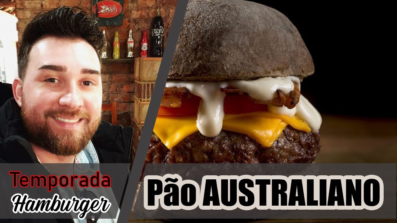 Como fazer PAO AUSTRALIANO Receita Rápida e Fácil! Como modelar em pão de Hamburger.🍔