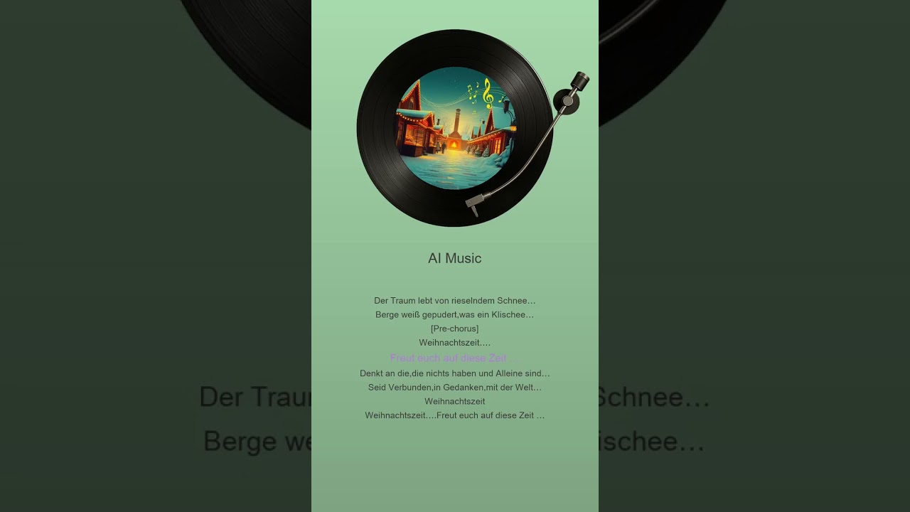 Mein Lied zu Weihnachten