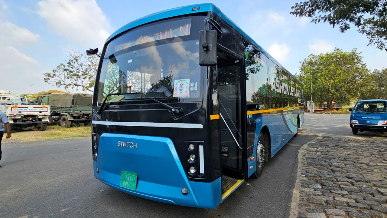 Ashok leyland new electric bus Switch Eiv12 | Review
