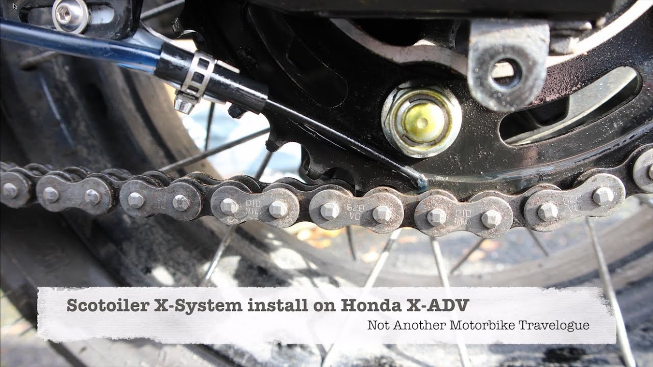 Honda X-ADV 750 - Scotoiler X-System chain oiler install