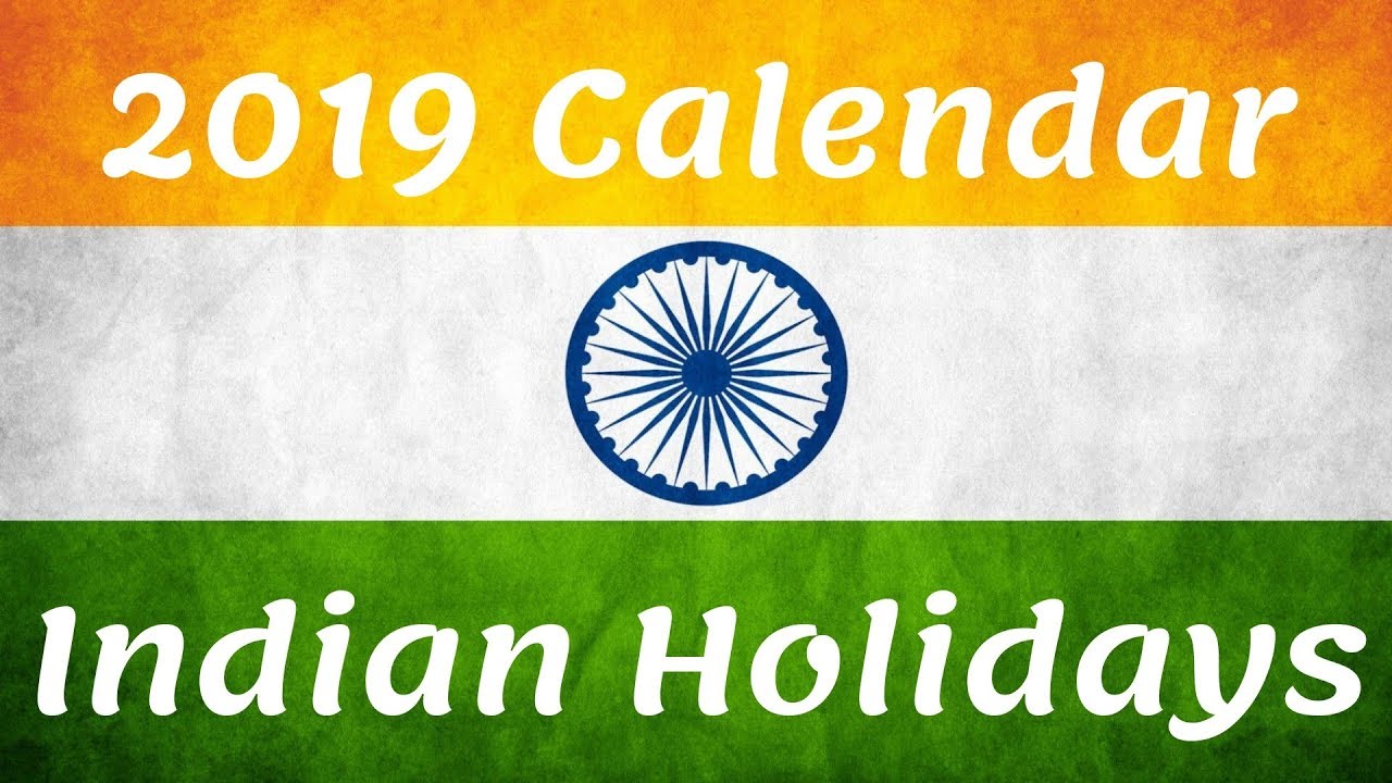 Indian Calendar 2019 With Holidays, Festivals | Bhartiya 2019 Tyohar Calendar