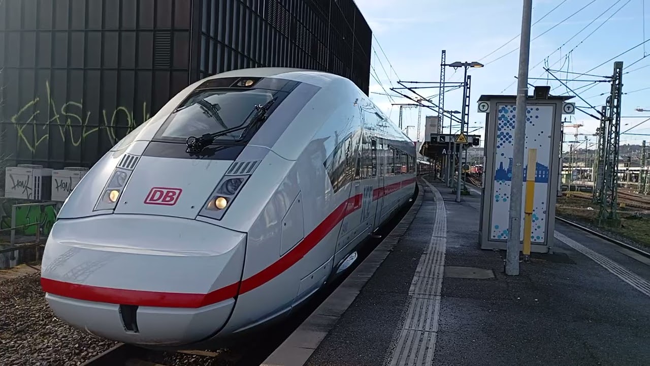 ICE4 Ausfahrt Stuttgart Hbf nach München Hbf @Trainspottinggirl 