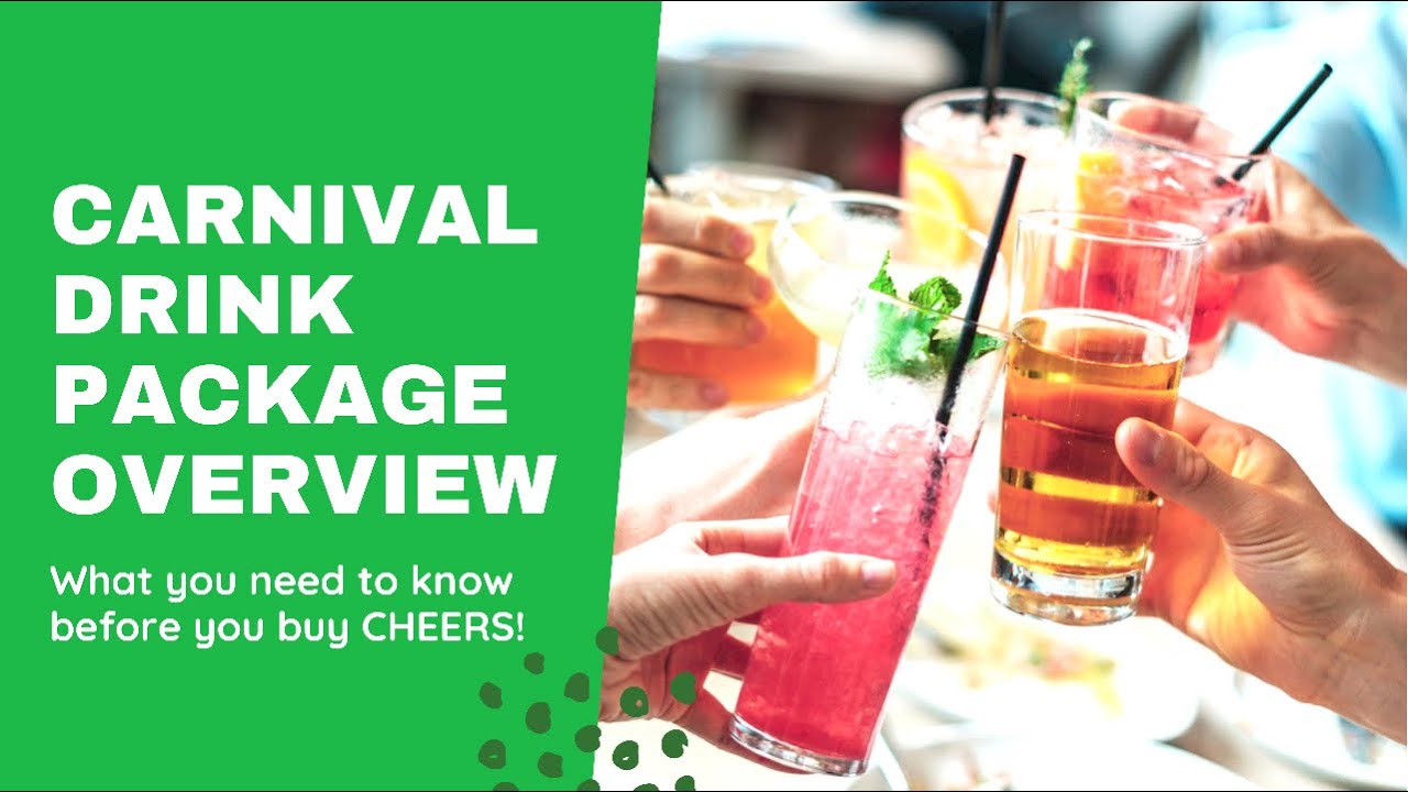 Carnival Cheers Drink Package Overview