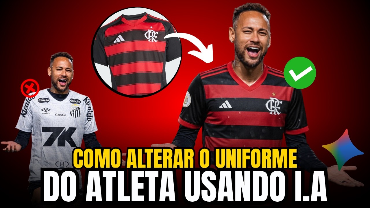 Troquei o UNIFORME do Neymar usando apenas o CELULAR 😳 (sem Photoshop!)