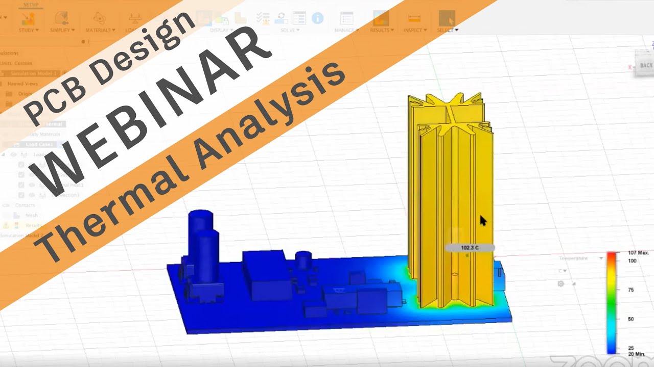 PCB Design Thermal Analysis - Autodesk EAGLE - Fusion 360