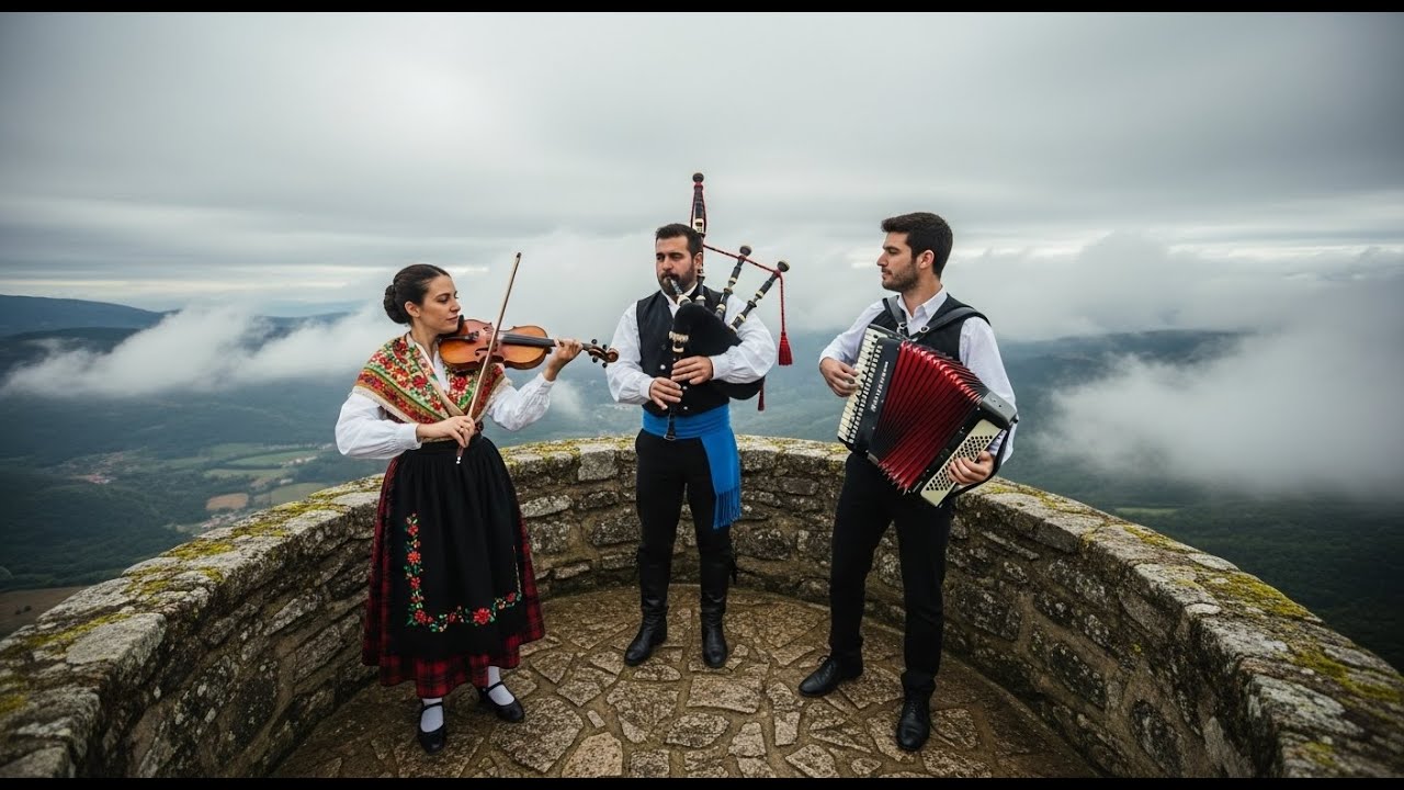 Ban Mai Mờ Trên Đỉnh Núi Cổ Celtic – Hơi Thở Làng Ven Biển Đại Tây Dương