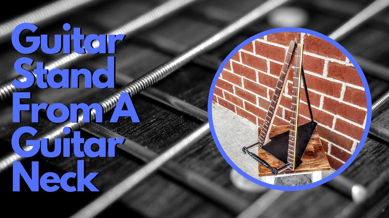 Guitar Stand Built From A Guitar Neck