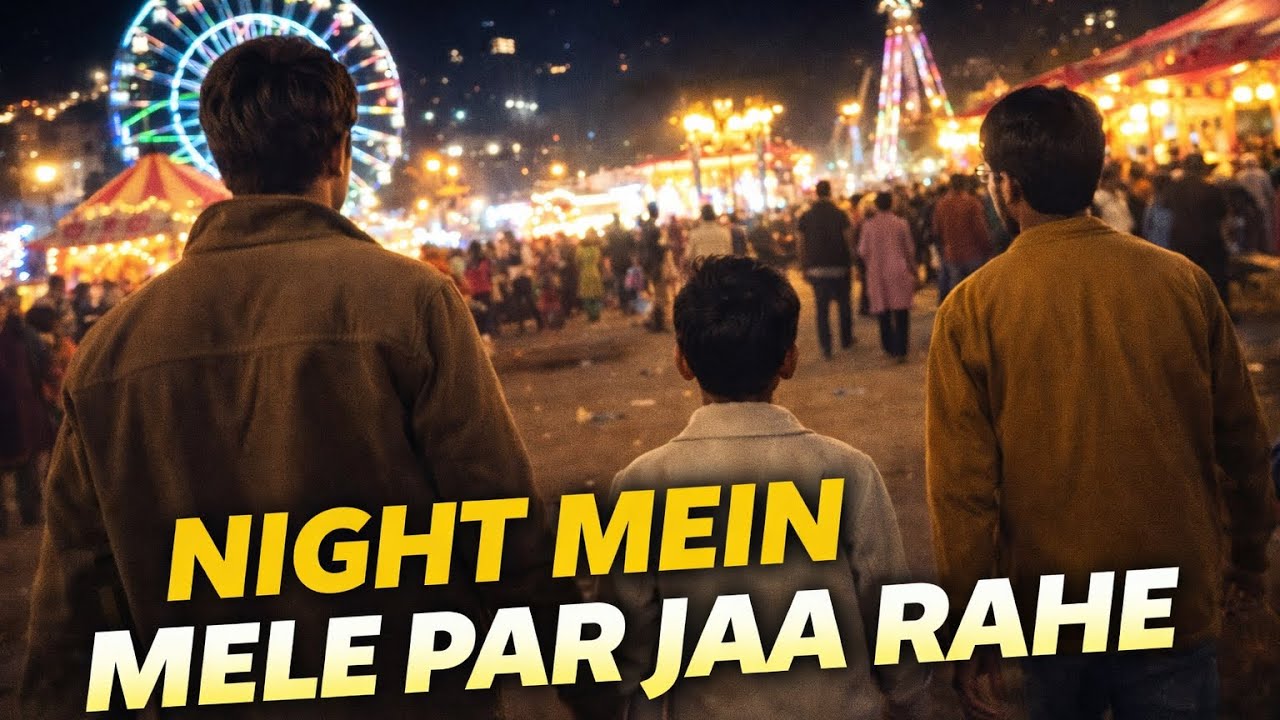 Ajj ham sab jaa rhe h raat ke mele prr 😁