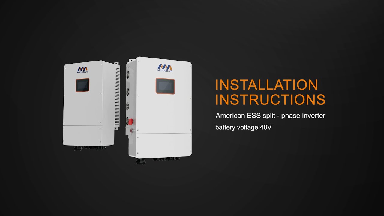 MEGAREVO American ESS split - phase inverter installation instructions