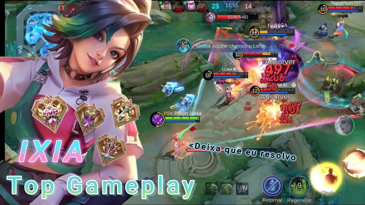 Estréia da Ixia (Só ult de qualidade)!! - Ixia Gameplay | mobile legends