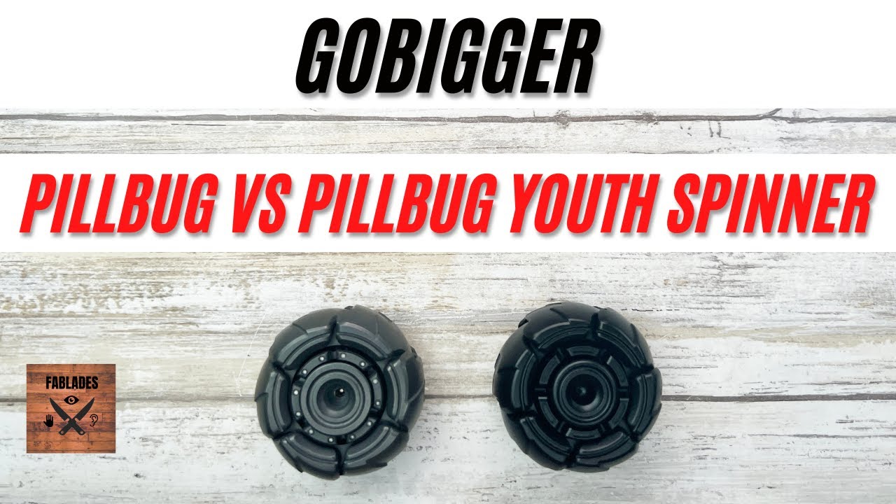 Gobigger Pillbug VS Pillbug Youth Spinner Fidget Toy. Fablades Full Review