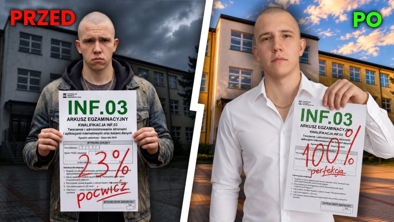 Po TYM Filmie Poprawisz Sw&oacute;j Wynik Na Egzaminie INF.03!