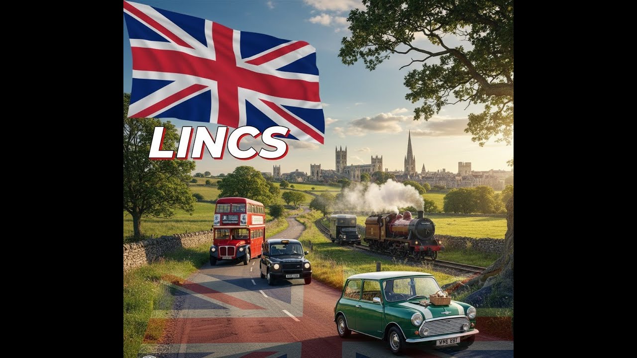 LINCS, İngiltere'de 4K Dashcam ile Yolculuk 🚗💨
