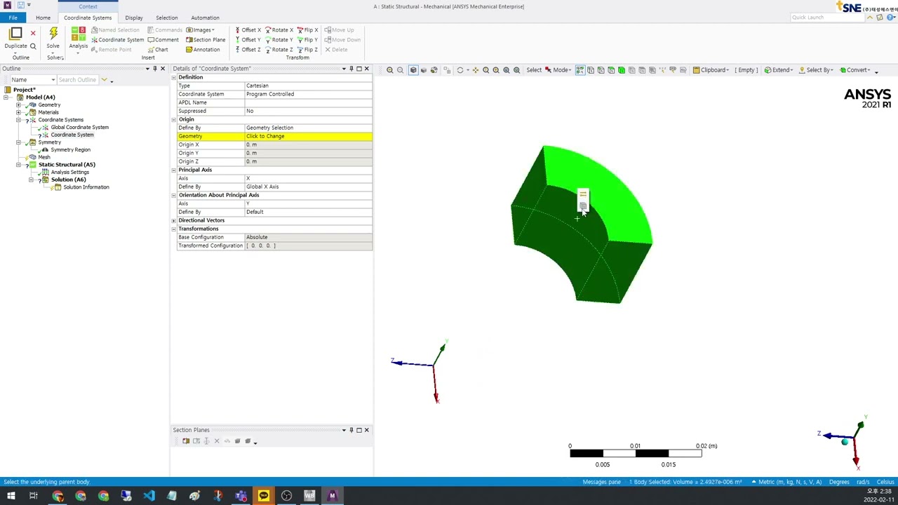 Ansys Mechanical_Symmetry graphical expansion