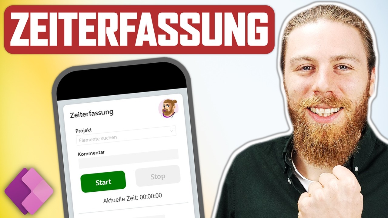 Eigene Zeiterfassungs App in 30 Minuten erstellen (mit kostenlosem Download!) | Power Apps