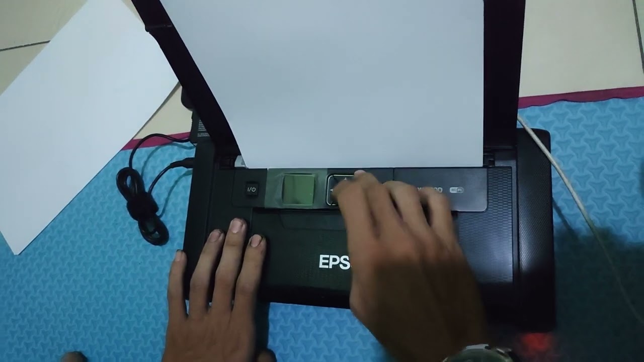 printer mode ink out error epson WF100 , how to solved .?