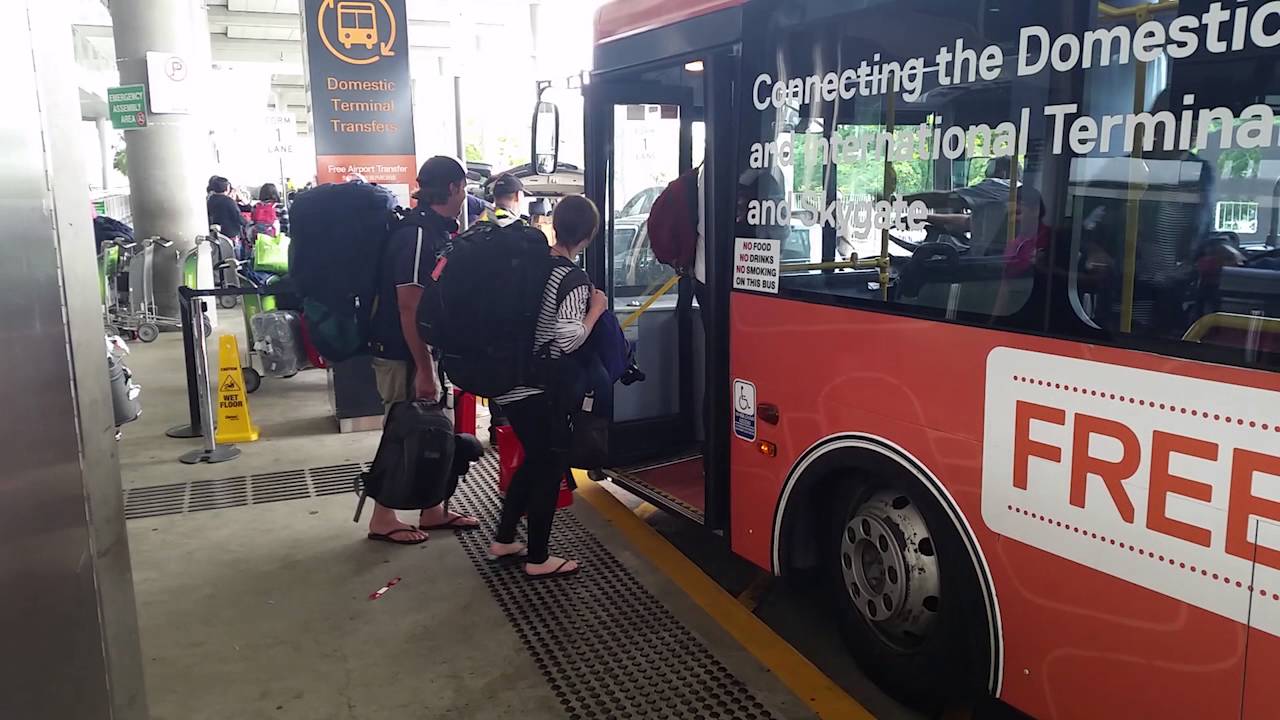 Brisbane Airport how to get to domestic terminal from international terminal