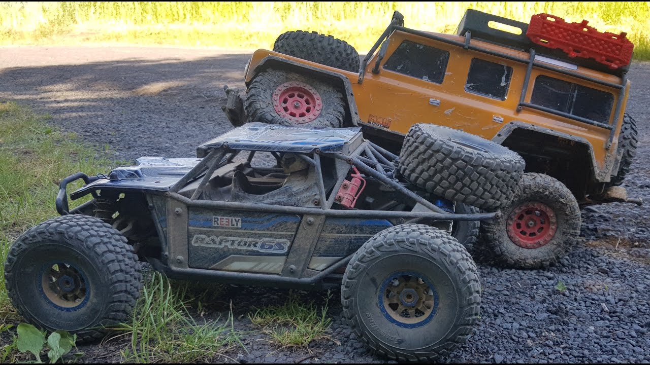 RC Offroad Tour 8 Reely Raptor 6S und DF 4J XXL 3S Buggy Brushless Crawler Samsung Handy Kernschrott