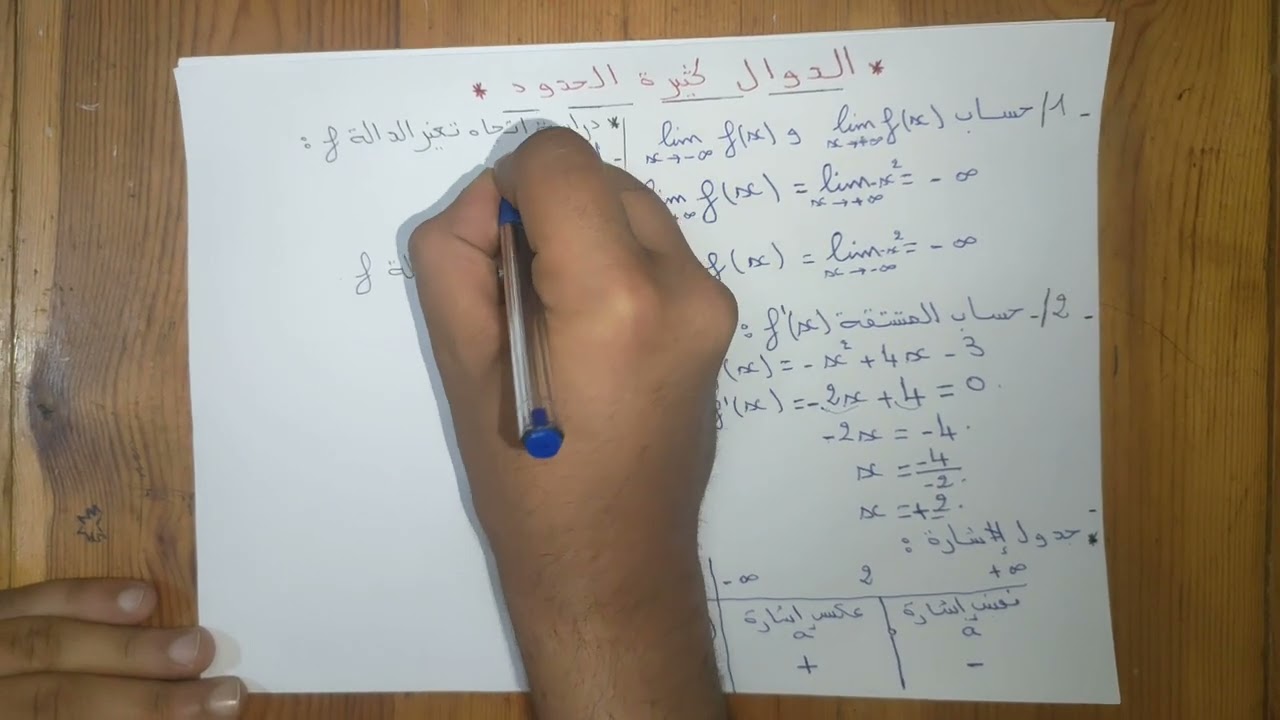 الدوال كثيرة الحدود شعبة آداب و فلسفة ولغات أجنبية مراجعة شاملة (النوع 01)