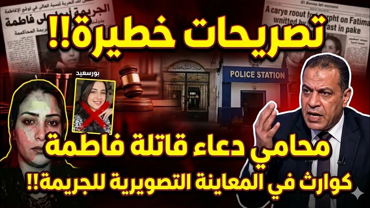 تصريحات خطيره لمحامي دعاء قاتله فاطمه عروس بورسعيد بعد تحديد أولي جلسات المحاكمة 