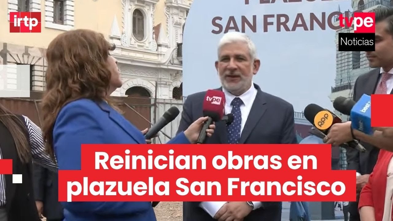 Reanudan obras de recuperaci&oacute;n de la plazuela San Francisco en el centro hist&oacute;rico de Lima