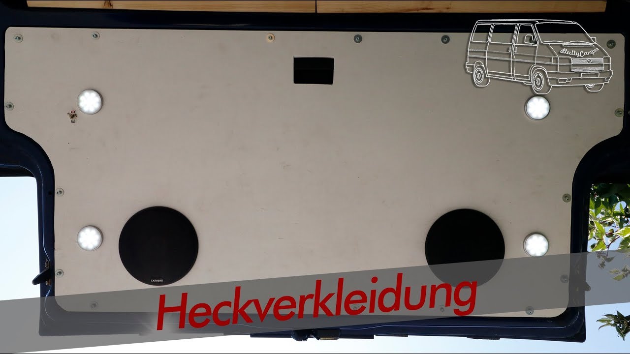 Neue Heckverkleidung mit Licht und Sound | VW T4 - BullyCamper