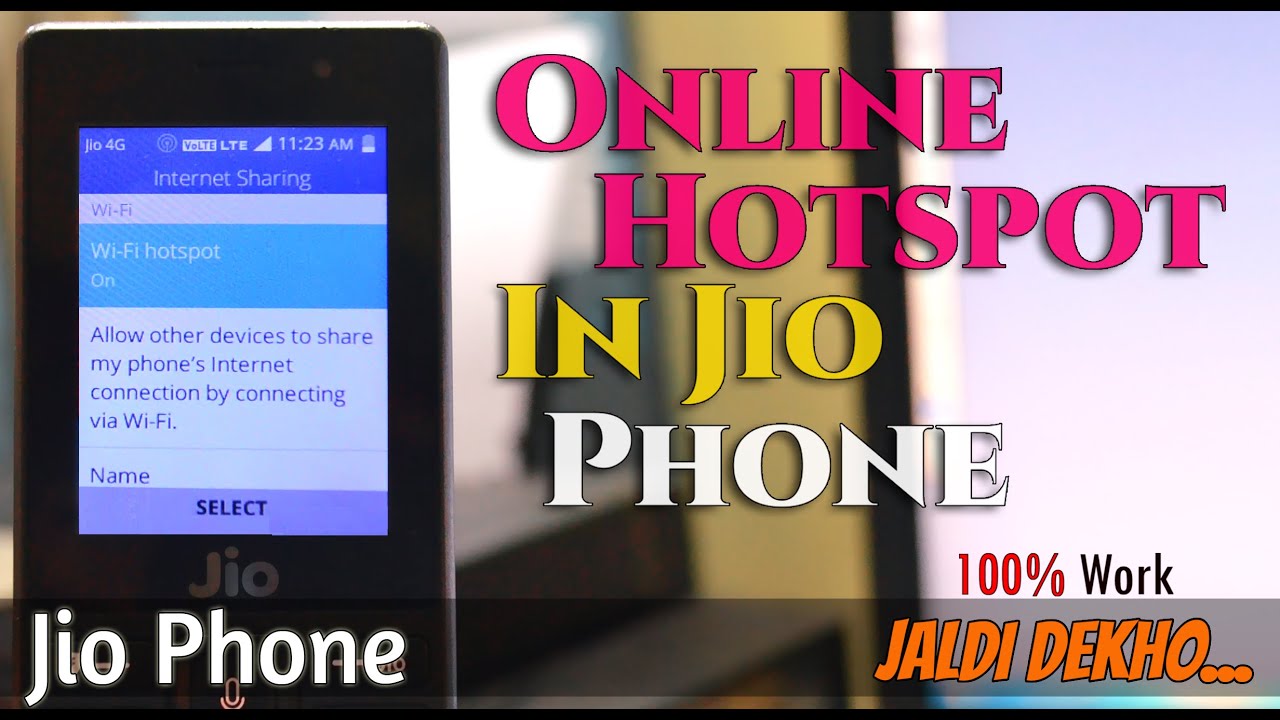 😯Online Hotspot In Jio Phone | Without Omnisd.👈