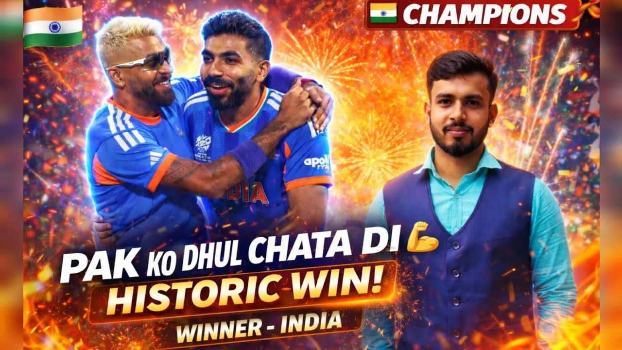 IND 🇮🇳 Na PAK KO DHUL CHATA DI HISTORIC WIN!