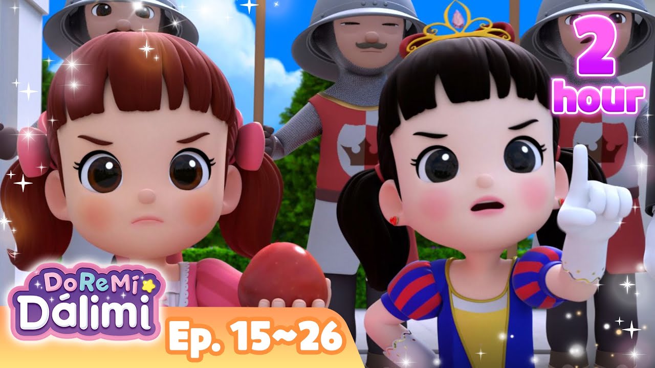 Episodios 15 al 26 Compilación de 2 hora ❤️Canciones🎹Dibujos Animados🎶 DoReMi Dálimi🌜 #Temporada1