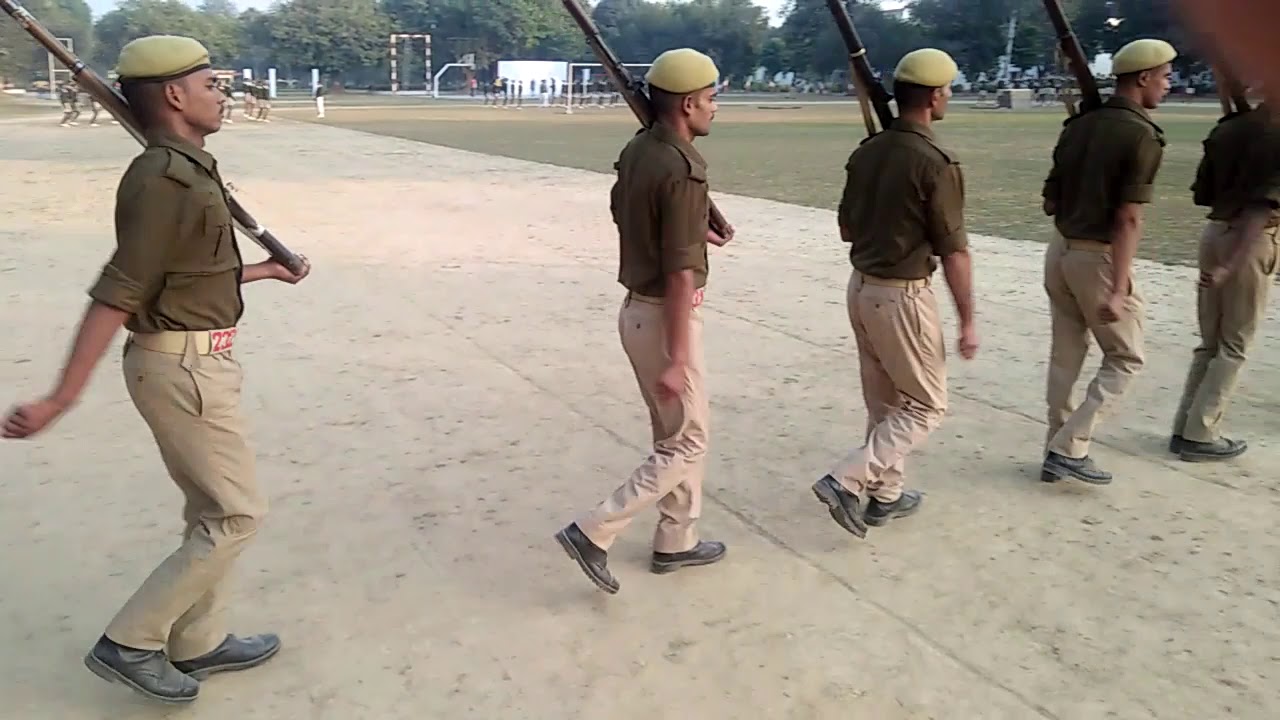 Up police training video squad drill in 2nd BN PAC Sitapur