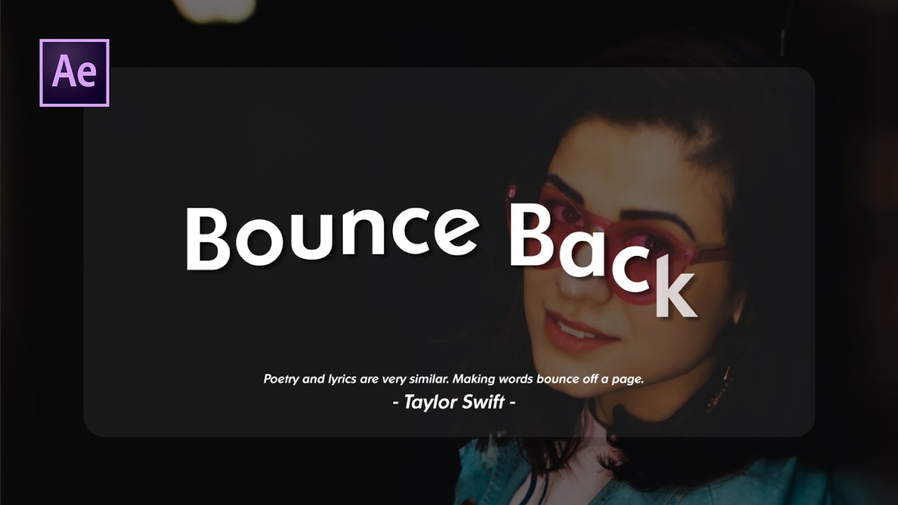 How to Create Smooth Bouncy Text Animation | Motion Graphics | After Effects Typography Tutorial