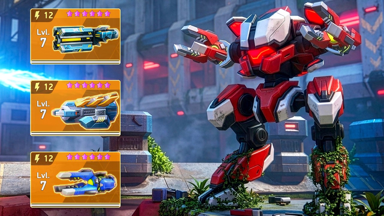 Biform with Graviton Beam 12, Burrow Beam 12, Overdriver 12 - Mech Arena