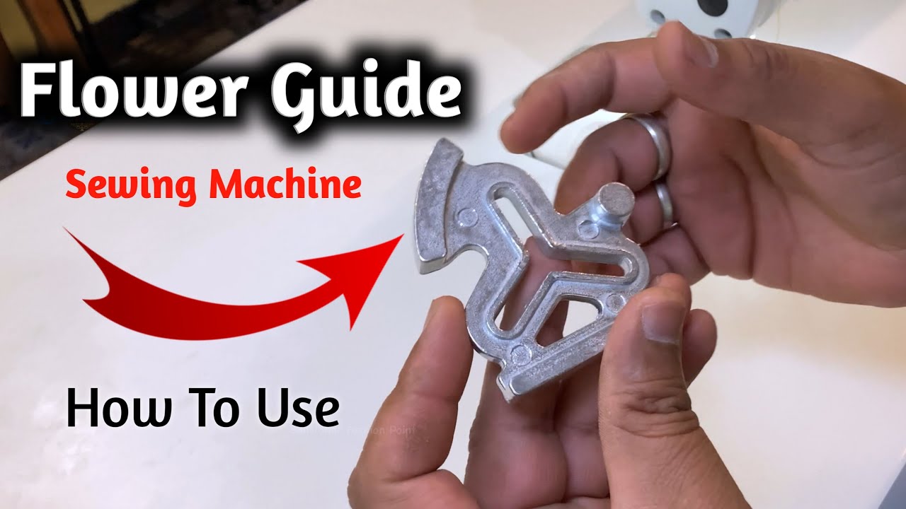 Flower Stitch Attachment - How to use Flower Guide for Sewing Machine | Flower Seam Guide Review