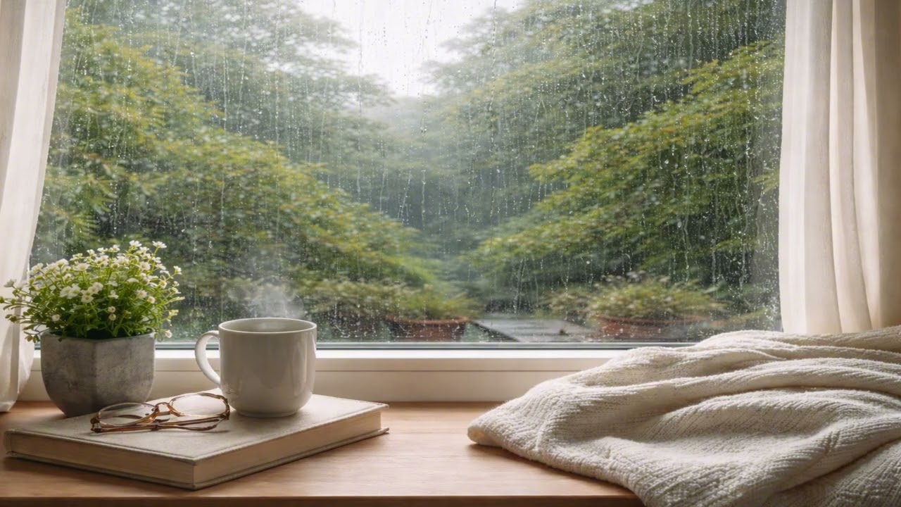 8 horas de lluvia suave y constante, ideal para relajarse, dormir la siesta, leer o trabajar.