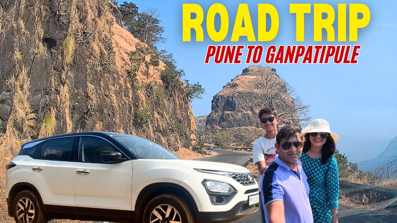Pune to Ganpatipule Road Trip 2025 | Varandha Ghat | Bad Road Condition | Tata Harrier | Kokan Trip