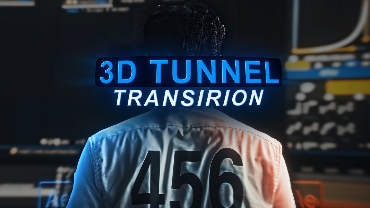3d tunnel transition tutorial on after effects