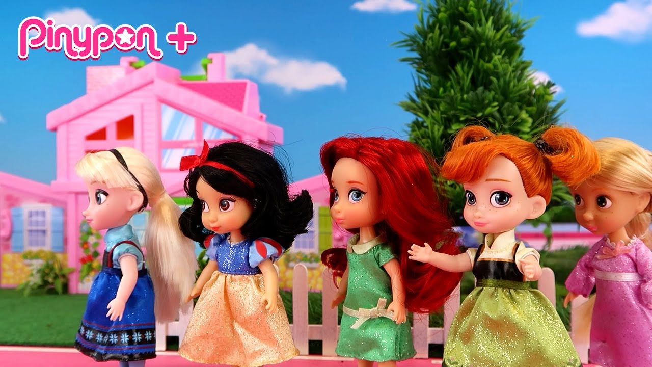 🧳&iexcl;Las Junior Viajan al Mundo de Pinypon! 🌈 Princesas de Disney