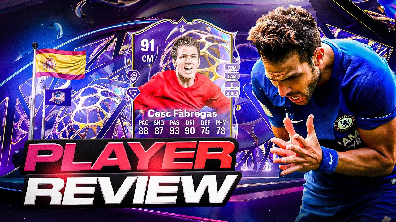Обзор игрока Сеска Фабрегаса из серии Future Stars 91 - EA FC 26 Ultimate Team
