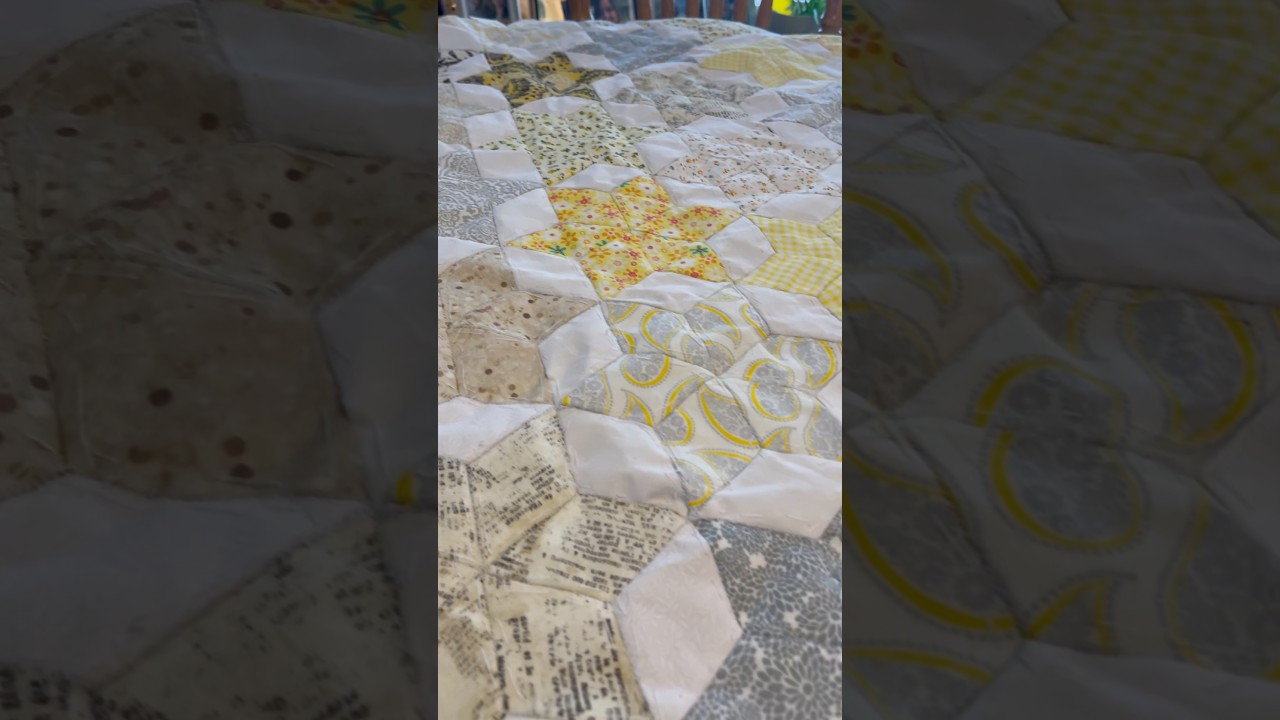 Easy Beginner Quilt  Hand Sewing English Paper Piecing Quilting ​⁠@sweetcountrylivinginmichigan