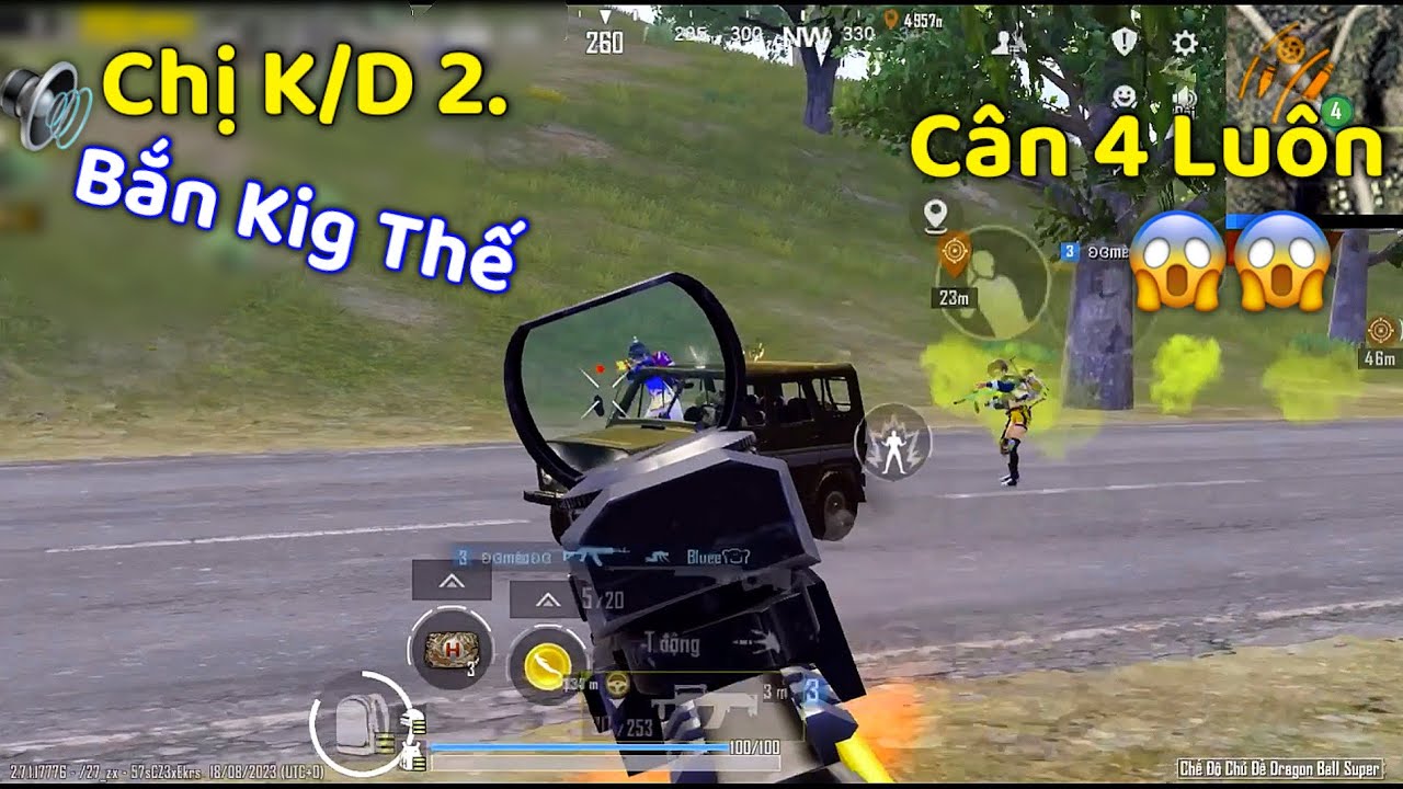 PUBG Mobile | Giả Giọng Nữ Trà Trộn - Cả Đội Trầm Trồ Thán Phục Vì K/D 2. 😍