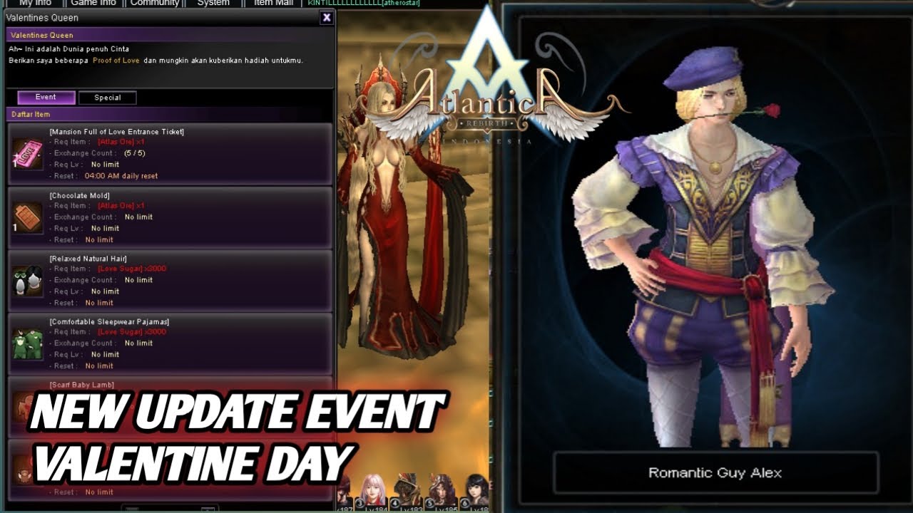 #64 New Update Event Valentine Day ( Atlantica Online Rebirth )