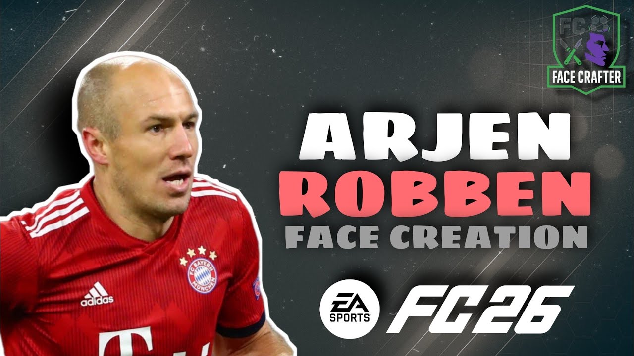 How To Make Arjen Robben in EA FC 26 | Robben Pro Clubs Face Creation Tutorial FC 26